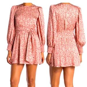 ALICE AND OLIVIA Mollie Floral Tie Waist Dress ROME
FLORAL SEPIA 10
